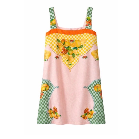 ANTONIO MELANI Dresses & Skirts - NWT Antonio Melani Eliana Printed Linen Square Neck Dress Size XL